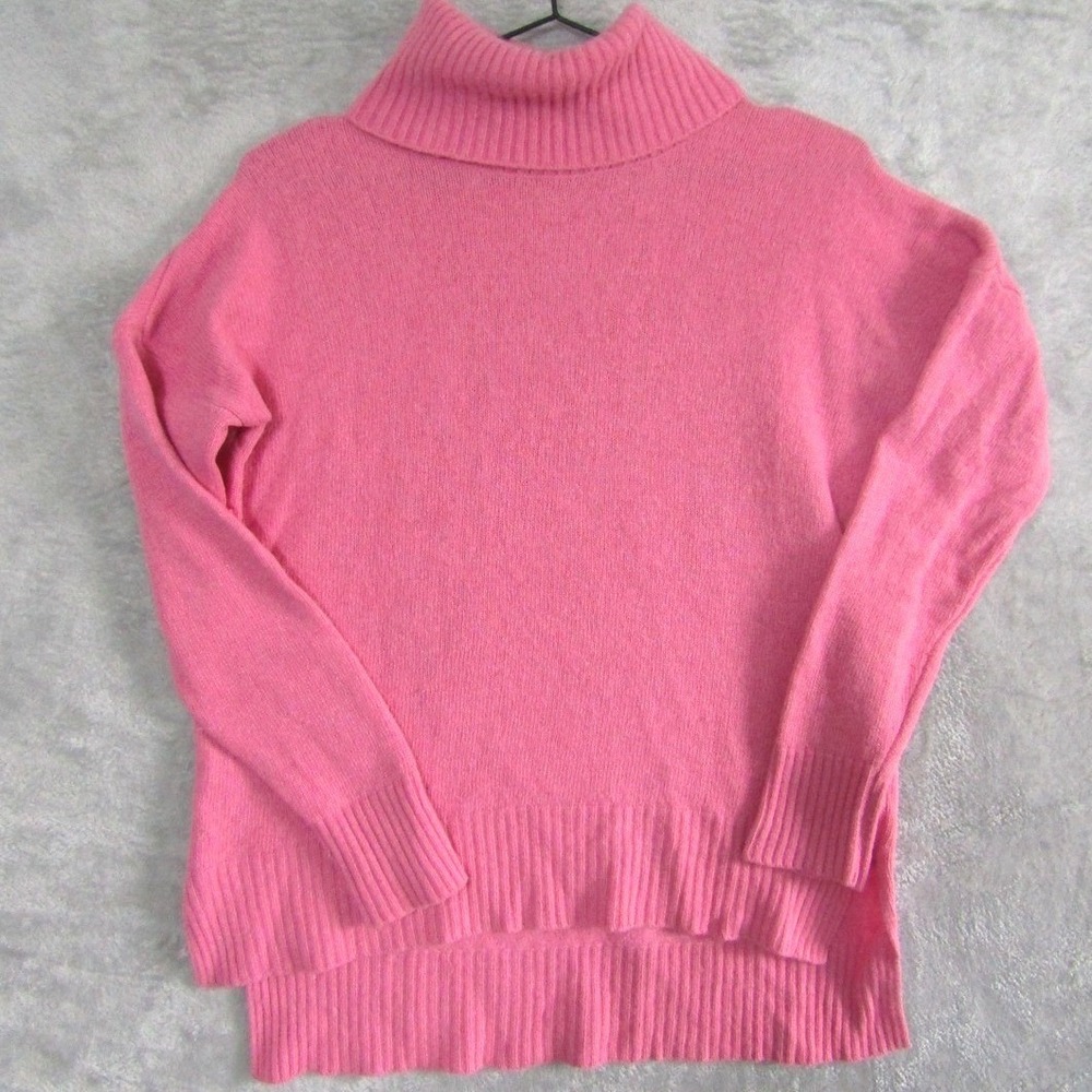Benedetta B Pink Merino Wool Cashmere Blend Turtleneck Sweater Womens Medium